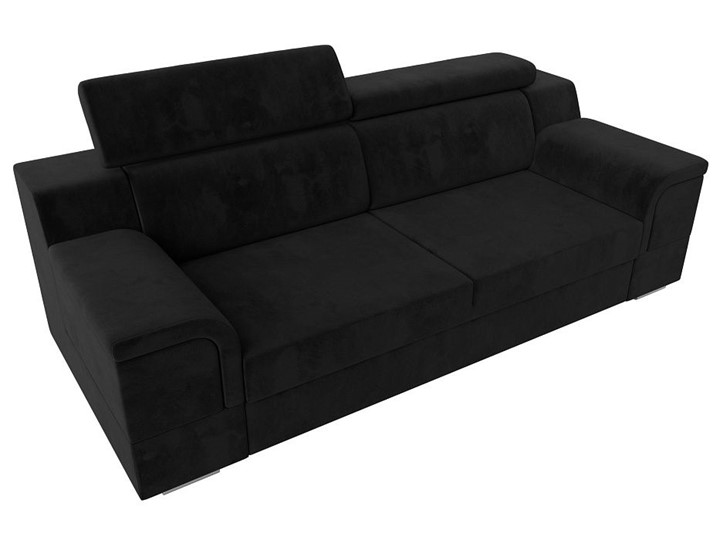 Прямой диван Лига-003 НПБ, Черный (Велюр) в Урае - изображение 6