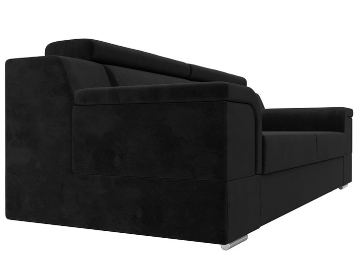 Прямой диван Лига-003 НПБ, Черный (Велюр) в Когалыме - изображение 8