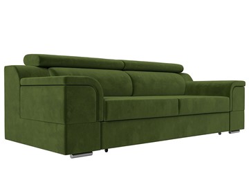 Прямой диван Лига-003 НПБ, Зеленый (Микровельвет) в Пыть-Яхе
