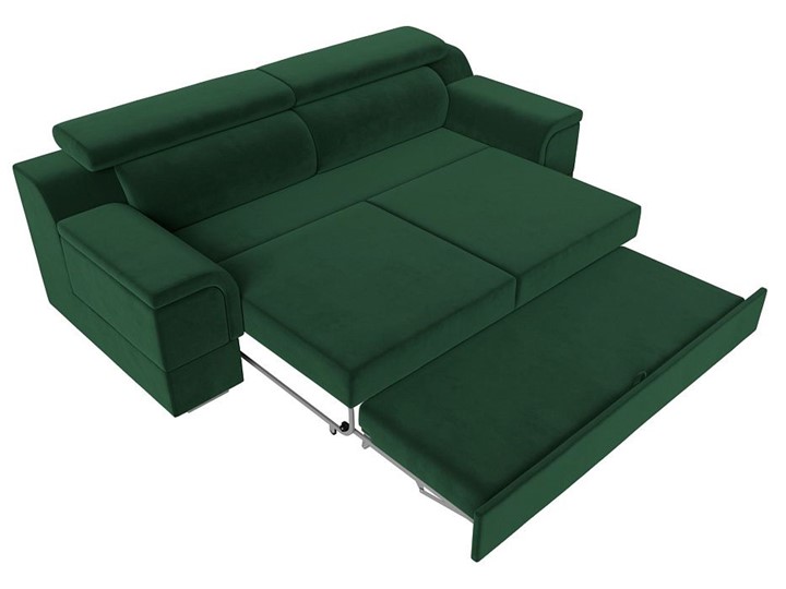 Прямой диван Лига-003 НПБ, Зеленый (Велюр) в Лангепасе - изображение 2