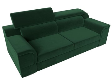 Прямой диван Лига-003 НПБ, Зеленый (Велюр) в Советском - предосмотр 5