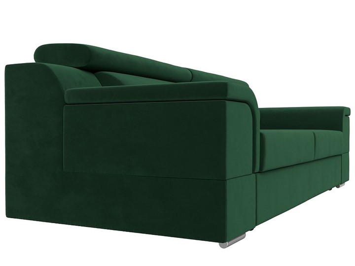 Прямой диван Лига-003 НПБ, Зеленый (Велюр) в Советском - изображение 8