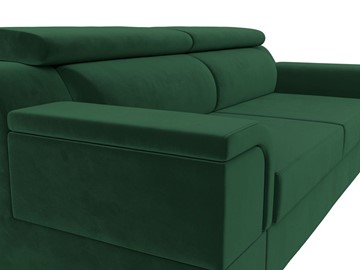 Прямой диван Лига-003 НПБ, Зеленый (Велюр) в Лангепасе - предосмотр 9