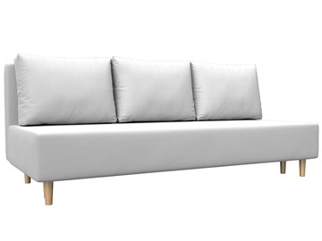 Прямой диван Лига-033, Белый (Экокожа) в Урае
