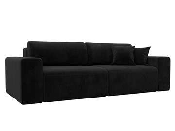 Прямой диван Лига 036 Классик, Черный (Велюр) в Радужном