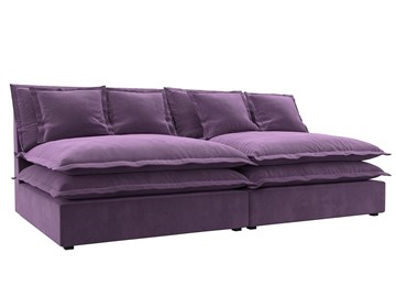 Прямой диван Лига-040, Сиреневый (микровельвет) в Нягани