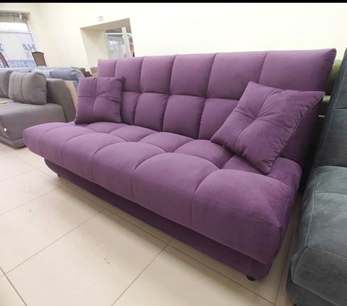 Прямой диван Лора Веста 2 ПРБЛ 1Valetta 25 велюр в Нягани - изображение
