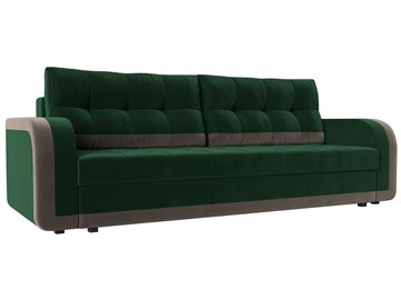 Прямой диван Марсель, Зеленый/бежевый (велюр) в Урае