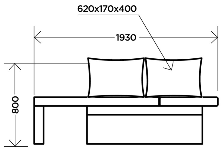 Прямой диван Мирка, Antonio sand бежевый в Нижневартовске - изображение 2
