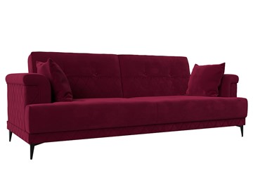 Прямой диван Орлеан, Бордовый (Микровельвет) в Лангепасе