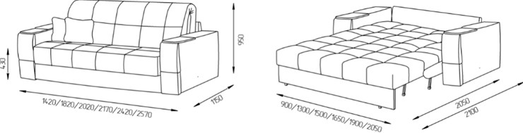 Прямой диван Токио 4 165 (ППУ) в Нижневартовске - изображение 7