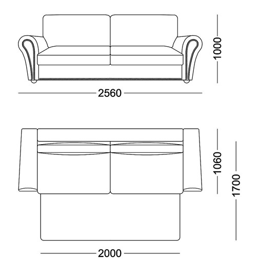 Прямой диван Виктория 2 подушки в Когалыме - изображение 5