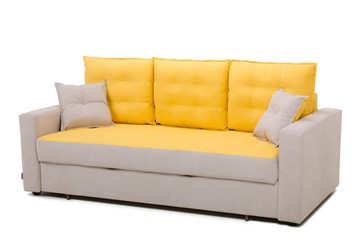 Прямой диван Рио 3 с двумя декоративными подушками в Урае