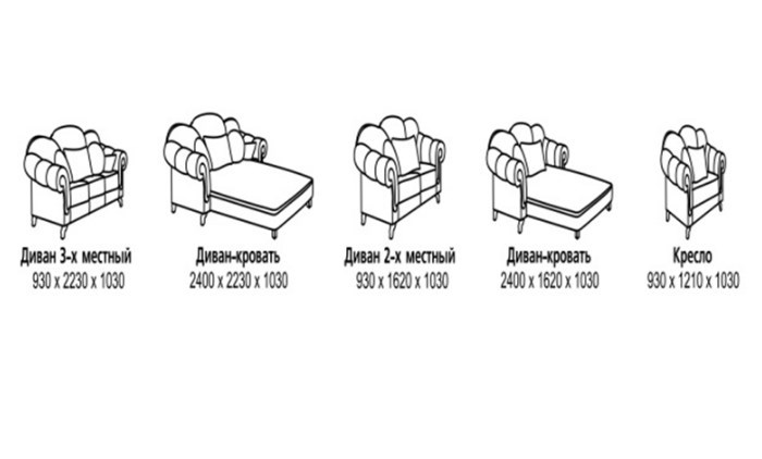 Малый диван Лувр, МД2 в Урае - изображение 3