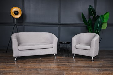 Комплект мебели Брамс  цвет бежевый диван 2Д + кресло в Нижневартовске