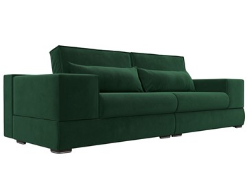 Прямой диван Лига-037, Зеленый (велюр) в Советском