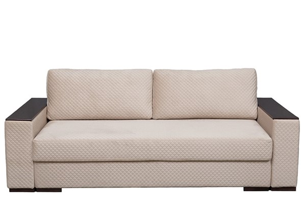 Прямой диван Мэдисон с накладками и полками в Когалыме - изображение