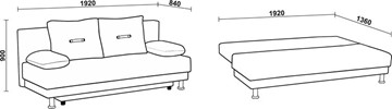 Прямой диван Нео 3 Н в Лангепасе - предосмотр 6
