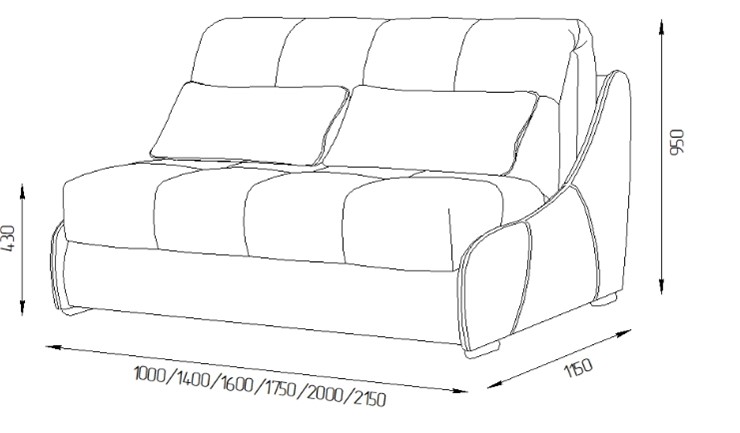 Прямой диван Токио 190 (ППУ) в Советском - изображение 2