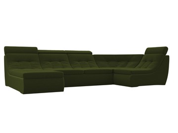 Модульный раскладной диван Холидей люкс, Зеленый (микровельвет) в Нижневартовске