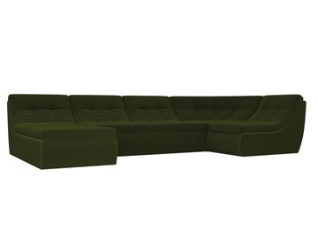 Модульный раскладной диван Холидей, Зеленый (микровельвет) в Когалыме