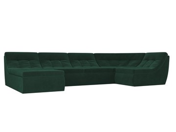 Модульный раскладной диван Холидей, Зеленый (велюр) в Ханты-Мансийске