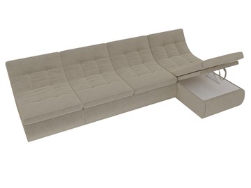 Модульный раскладной диван Холидей, Бежевый (микровельвет) в Пыть-Яхе - предосмотр 7