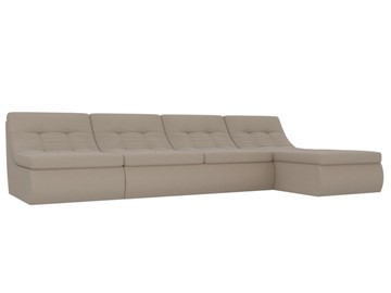 Модульный раскладной диван Холидей, Бежевый (рогожка) в Нижневартовске