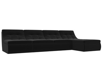 Модульный раскладной диван Холидей, Черный (микровельвет) в Урае