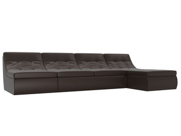 Модульный раскладной диван Холидей, Коричневый (экокожа) в Нижневартовске