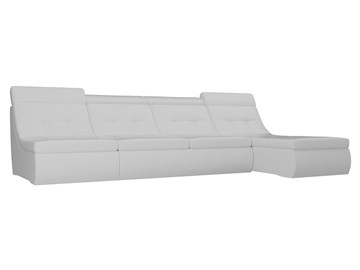 Модульный угловой диван Холидей люкс, Белый (экокожа) в Когалыме