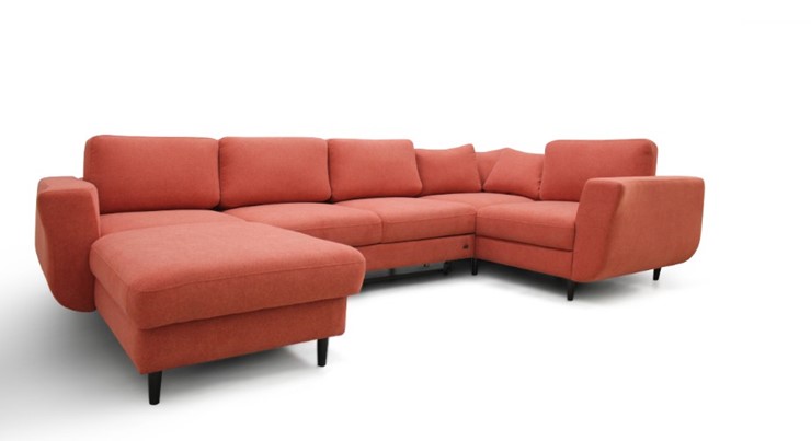 Модульный диван Томас с широкими подлокотниками и пуф-столик с подъемным механизмом в Лангепасе - изображение 2