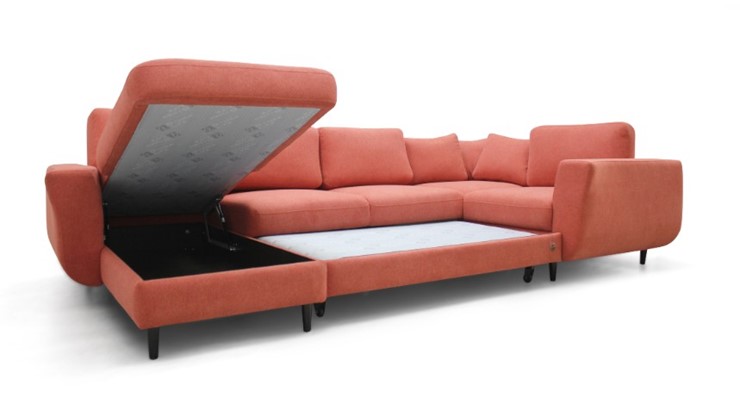 Модульный диван Томас с широкими подлокотниками и пуф-столик с подъемным механизмом в Нижневартовске - изображение 3