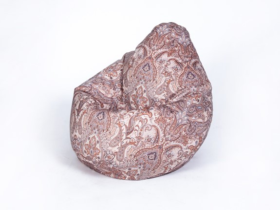 Кресло-мешок Груша большое, велюр принт, далила в Лангепасе - изображение
