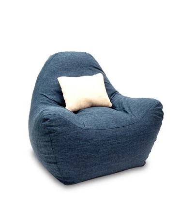 Кресло-мешок Эдем, рогожка орион, синий в Лангепасе - изображение