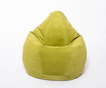 Кресло-мешок Груша малое, велюр однотон, травянное в Пыть-Яхе - предосмотр 1