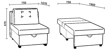 Раскладное кресло НЕО 61М в Советском - предосмотр 2