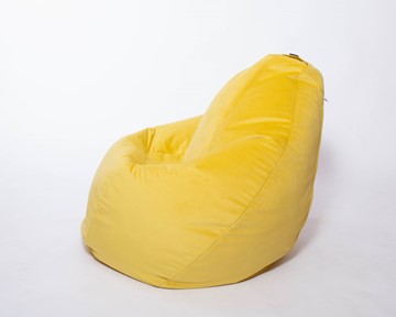 Кресло-мешок Груша малое, велюр однотон, лимонное в Советском - предосмотр 1