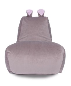 Кресло-игрушка Бегемот кофе/розовый в Нижневартовске