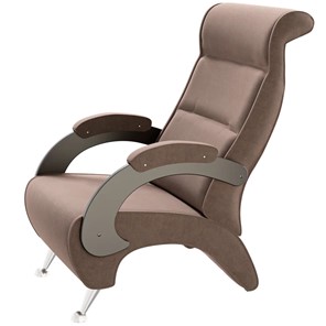 Кресло Деметрио 9Д (каркас венге, м/э коричневый) в Нижневартовске