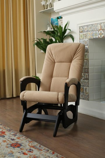 Кресло-качалка Леон маятниковая, ткань AMIGo песок 29-Т-П в Радужном - изображение 4