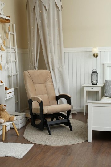 Кресло-качалка Леон маятниковая, ткань AMIGo песок 29-Т-П в Радужном - изображение 6