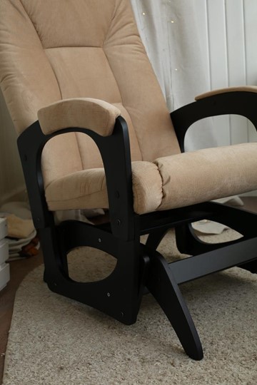 Кресло-качалка Леон маятниковая, ткань AMIGo песок 29-Т-П в Радужном - изображение 8