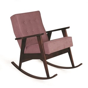 Кресло-качалка Ретро (темный тон / 08 - розовый) в Лангепасе