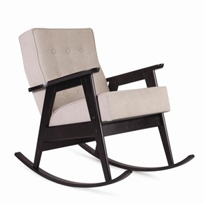 Кресло-качалка Ретро (венге / 02 - светло-серый) в Лангепасе