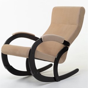 Кресло-качалка в гостиную Корсика, ткань Amigo Beige 34-Т-AB в Советском