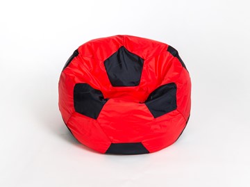 Кресло-мешок Мяч большой, красно-черный в Ханты-Мансийске