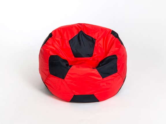 Кресло-мешок Мяч большой, красно-черный в Лангепасе - изображение