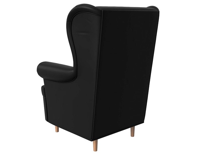 Кресло на ножках Торин, черный (Экокожа) в Лангепасе - изображение 5