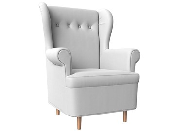 Кресло на ножках Торин, Белый (Экокожа) в Нижневартовске